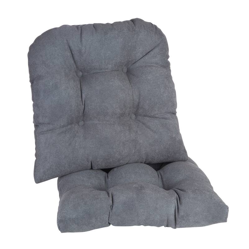 Klear Vu Twillo 15" x 15" Dining Chair Cushion Set - Bluestone - Set of 2