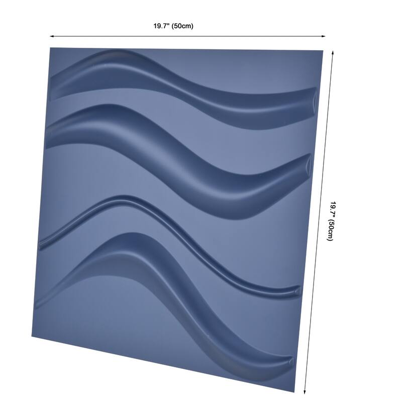 Art3d 3D Wall Panels PVC Wave Design II (32 Sq.Ft)