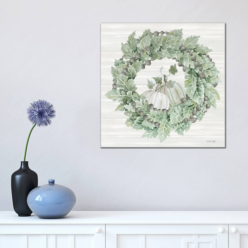 iCanvas "Pumpkin Wreath III" by Cindy Jacobs Canvas Print