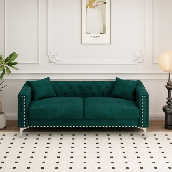 Velvet small couch sale