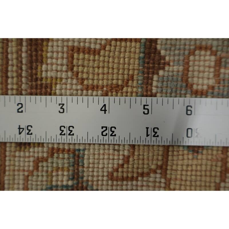 Hand Knotted Oriental 100% Wool Carpet Traditional All-Over Oranges & Rust Ziegler Area Rug - 17' 11'' X 9' 10''