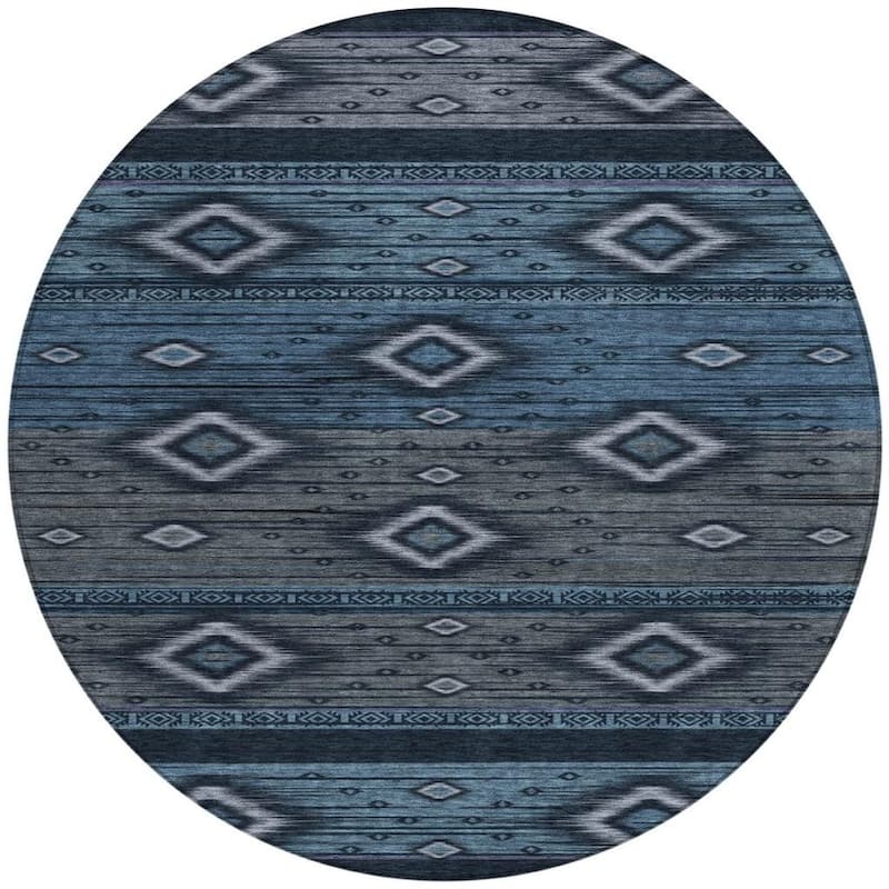 HomeRoots Tribal Transitional Rectangle Outdoor Rug