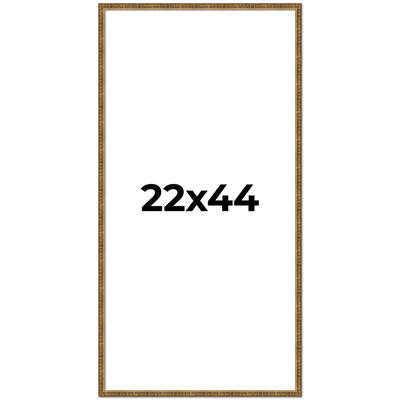 22x44 Frame Gold Kingsley Distressed Solid Wood Picture Frame Width