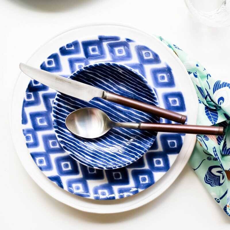 viva by VIETRI Santorini Diamond Salad Plate