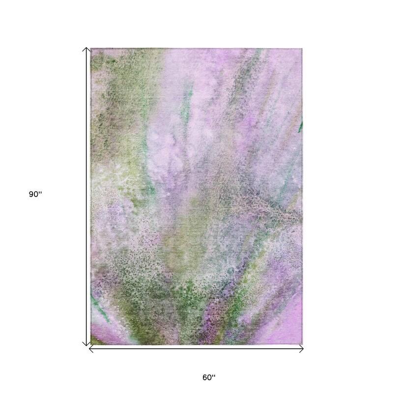 Almisi Contemporary Abstract Weather Resistant Modern Chic Outdoor Rug