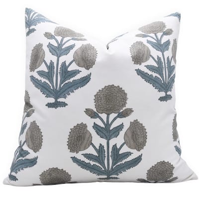 Fabdivine Cotton Outdoor Sofa Block print pillow Cover - Badshah