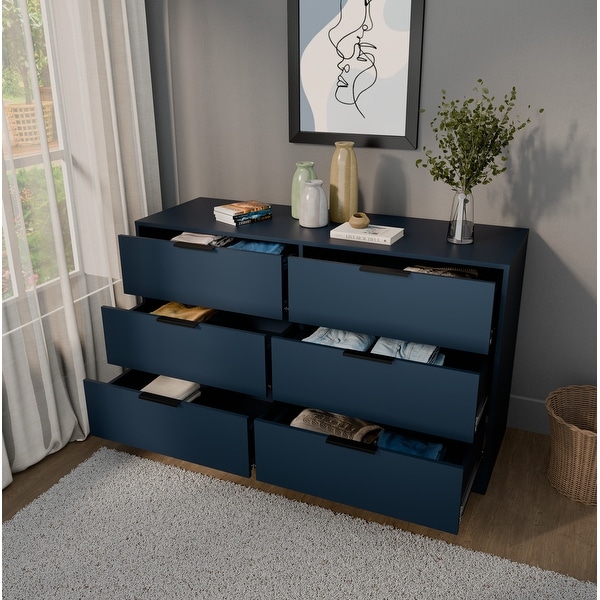 Kappesberg Lincoln 6-Drawer Dresser undefined Modern Storage for