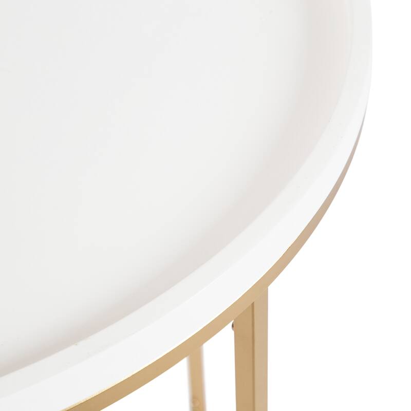 Kate and Laurel Dorrah Half-Circle Console Table