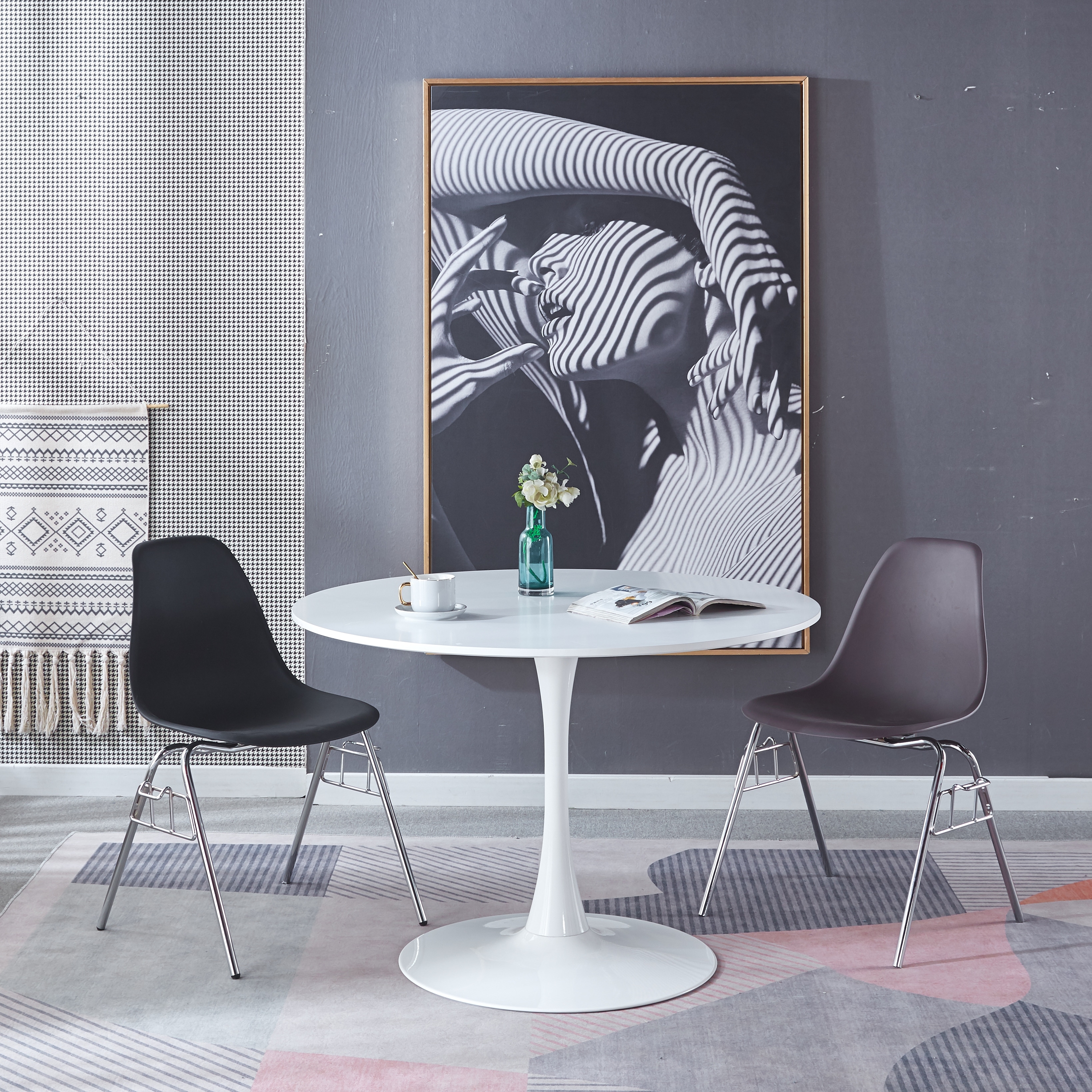 60 round shop white tulip table
