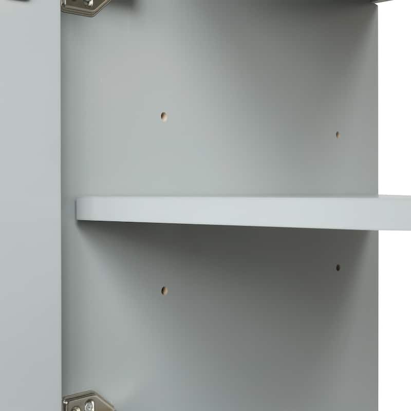 Sophisticated Bathroom Vanity with Multiple Storage Options and Durable Construction