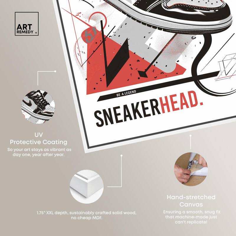 Stylish Sneakerhead Canvas by Art Remedy