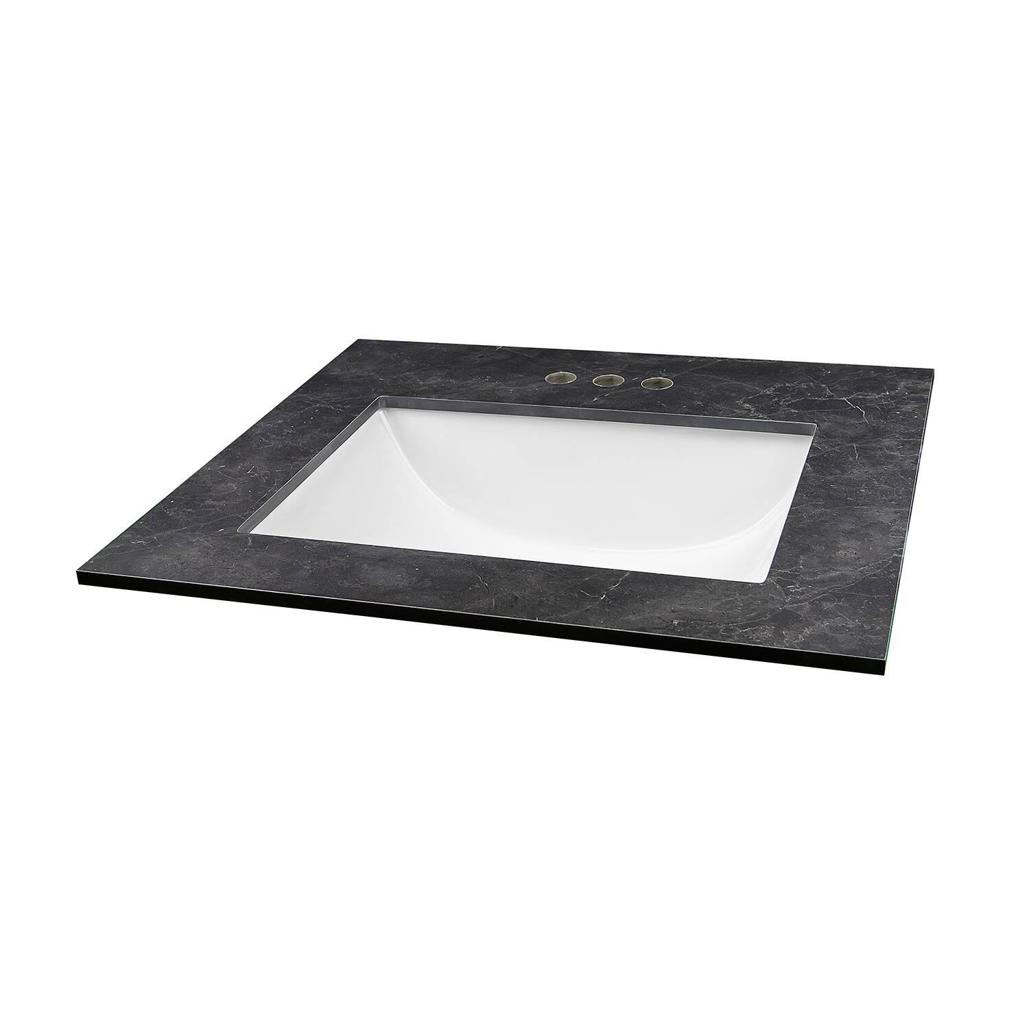 25X22 Black Thin Scape Composite Vanity Top Bed Bath & Beyond 35551781