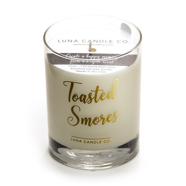 Cozy Toasted S'mores Premium Natural Soy Wax Candle Long & Clean Burn