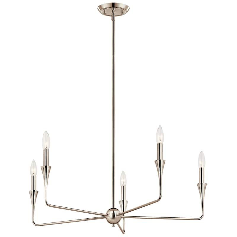 Kichler Lighting Alvaro Candle Chandelier - 30.25 - Polished Nickel