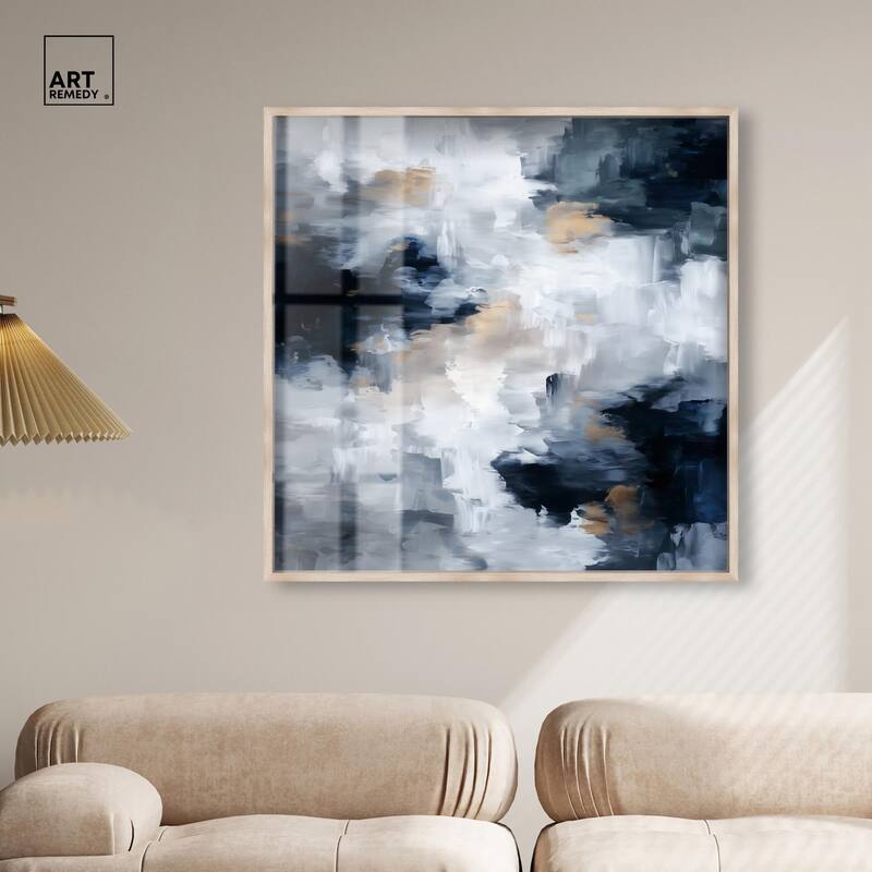 Midnight and Ivory II Shadowbox by Art Remedy