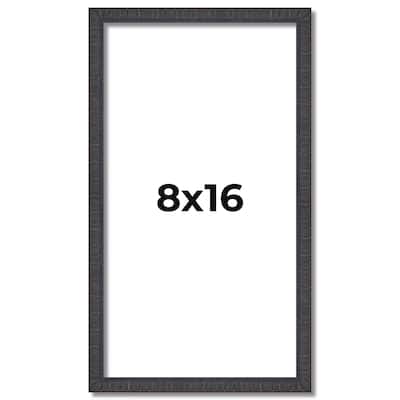 8x16 Frame Brown Solid Wood Picture Frame - Complete Modern Photo