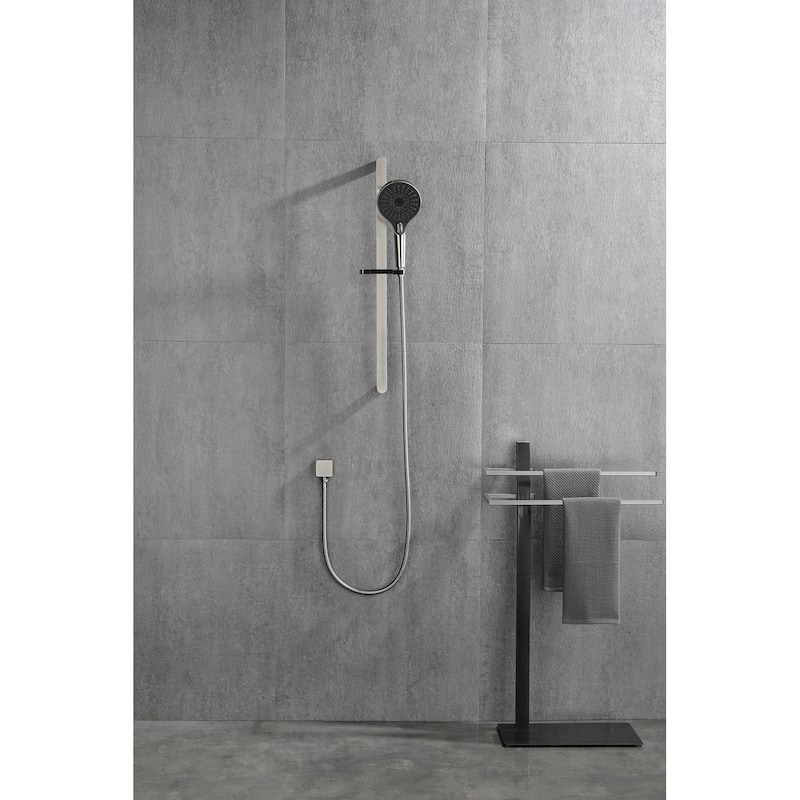 Handheld Shower with 28-Inch Slide Bar and 59-Inch Hose