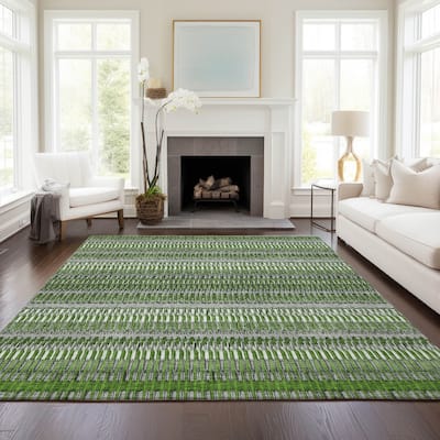 Machine Washable Indoor/ Outdoor Chantille Moroccan Boho Rug