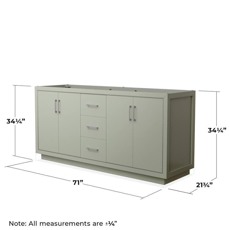 Wyndham Collection WCF1111-72D-CX-M70 Icon 71" Double Free Standing