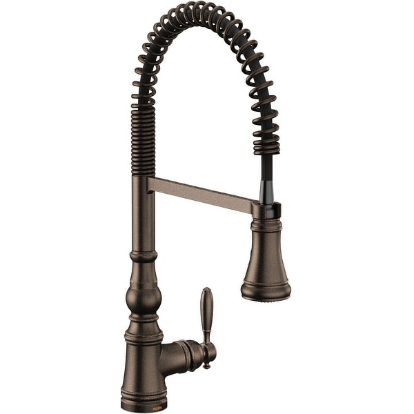 Moen One-Handle Pre-Rinse Spring Pulldown Kitchen Faucet Oil Rubbed Bronze (S73104ORB). Opens flyout.