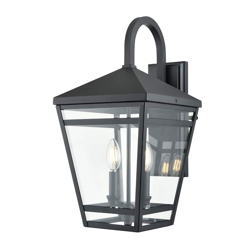 Seager Outdoor Wall Sconce Textured Black - Textured Black - 20.25