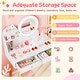 preview thumbnail 7 of 8, Gymax Kids Vanity Set w/ Lighted Mirror Princess Makeup Dressing Desk