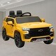 preview thumbnail 11 of 9, Chevrolet Licensed 12V Ride-On Car for Kids with Parent Remote, 4-Wheeler Suspension, Music & Lights, Ages 3-6 Years - Yellow