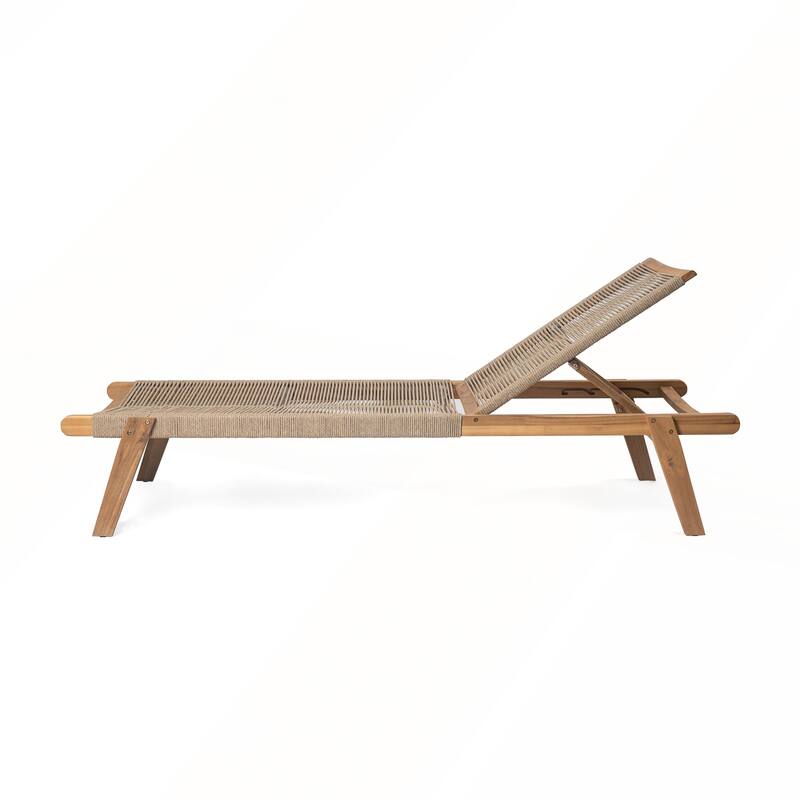 Outdoor Rope Chaise Lounge Set of 2
