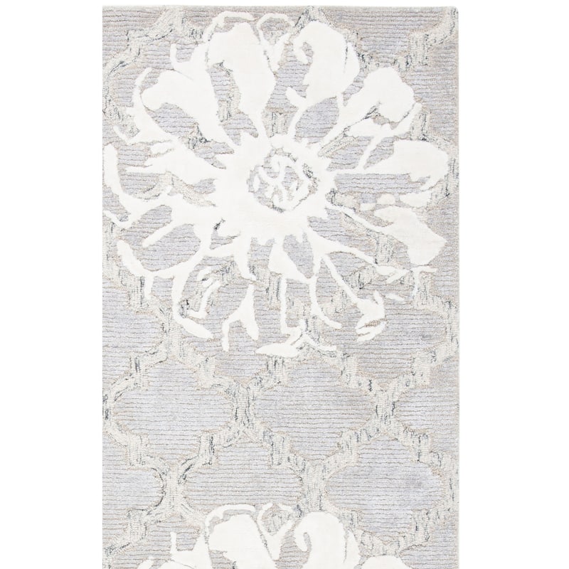 SAFAVIEH Handmade Glamour Florelle Floral Trellis Wool/ Viscose Rug