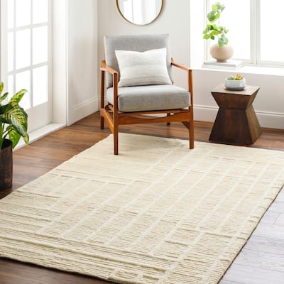 Amya Handmade Modern Casual Wool Area Rug