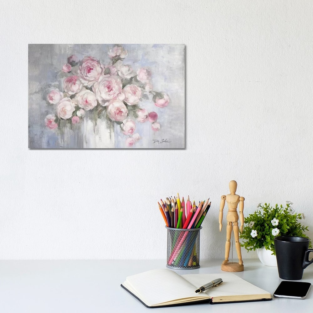 iCanvas "Peonies in White Vase" by Debi Coules Canvas Print