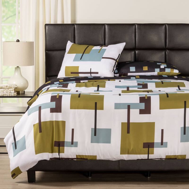 Reconstruction Reversible Print Duvet Set