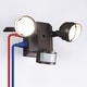preview thumbnail 14 of 24, 30W Dual-Head LED Security Light with GFCI Outlets, Motion Sensor & Dusk to Dawn Floodlight Bronze