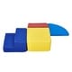 preview thumbnail 2 of 10, Multi Color PU Leather Foam Climbing Blocks Set, 4 Piece Educational Design - Multi Color - N/A