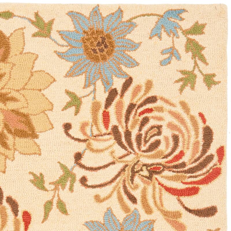 SAFAVIEH Handmade Blossom Arminda Modern Floral Wool Rug