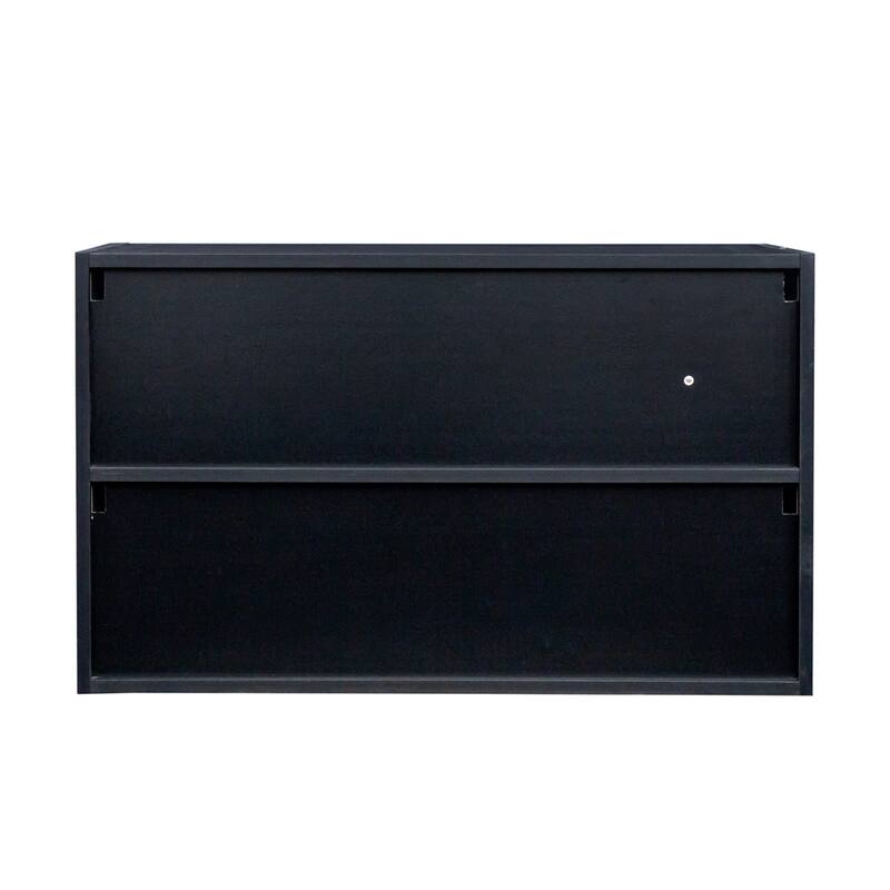 Wood Shoe Storage Cabinet with Glass Door and Led Light