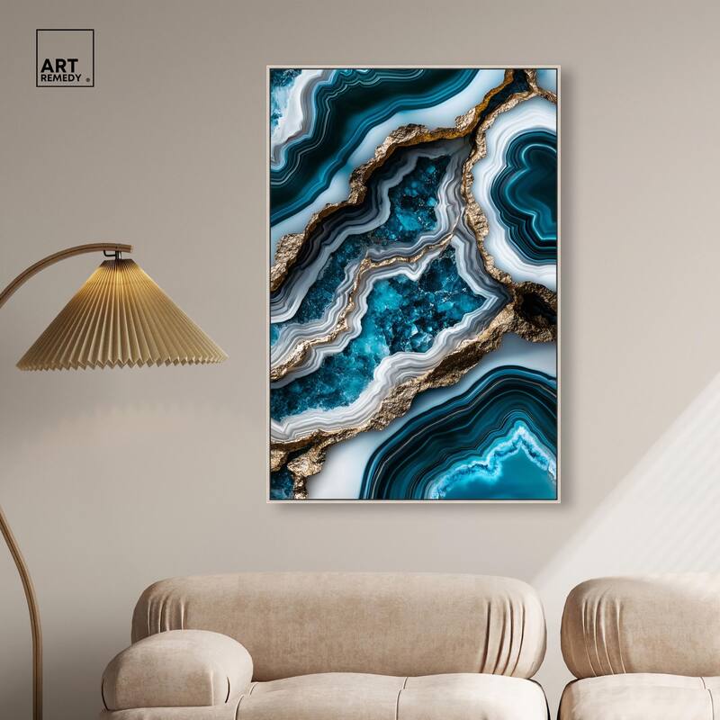 Teal Tides Treasure II Canvas by Art Remedy