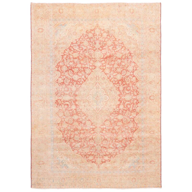 ECARPETGALLERY Hand-knotted Antalya Vintage Red Wool Rug - 8'10 x 12'6