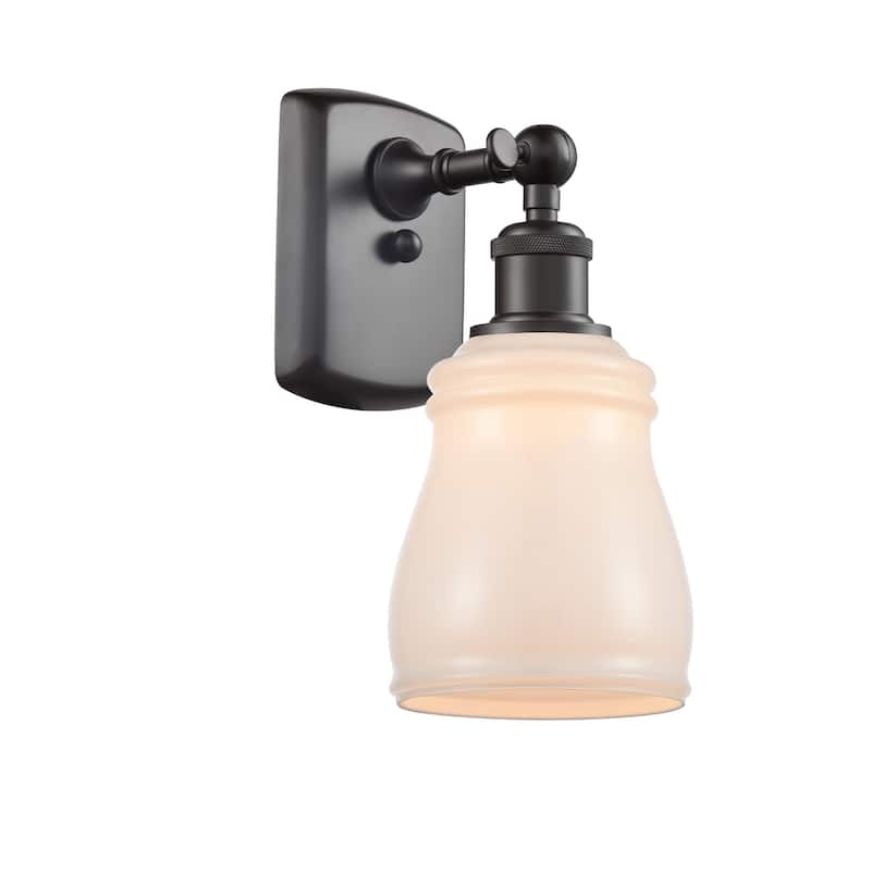 Innovations Lighting Ellery 9" Tall Bathroom Sconce - Oil Rubbed Bronze / White