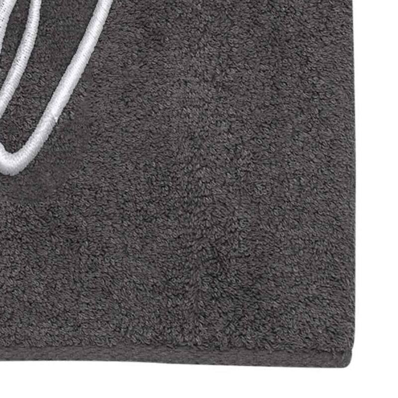 Avanti Linens Granite/Silver Script Monogram Bath Towel Letter W - Bath Towel