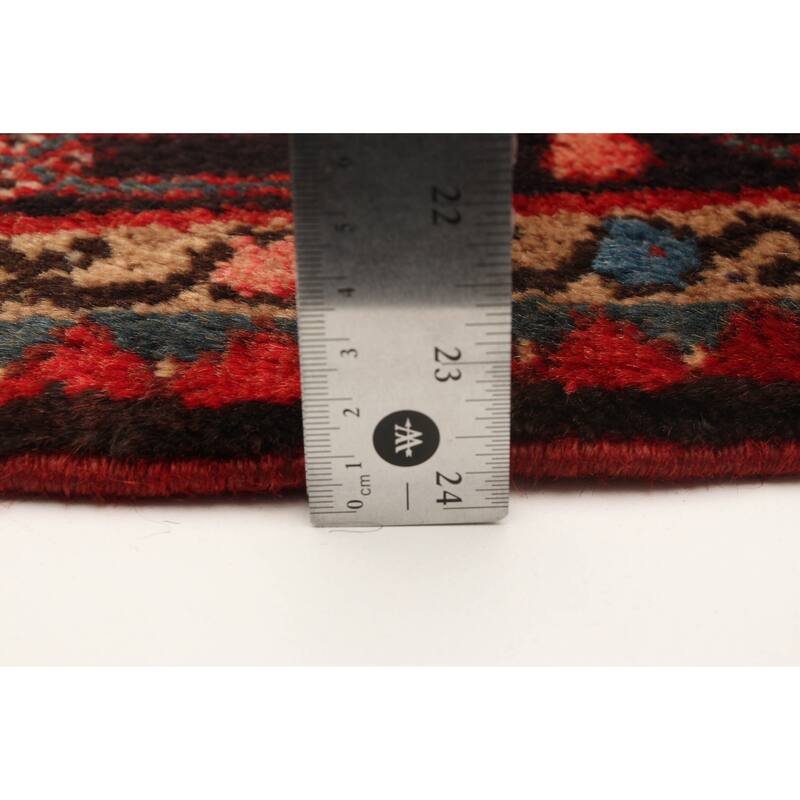 ECARPETGALLERY Hand-knotted Andelz Red Wool Rug - 3'11 x 10'1