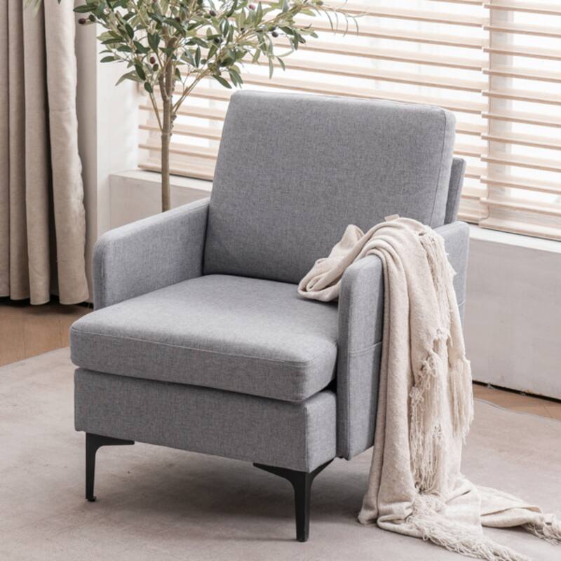 Lounge Chair Stylish and Comfortable Single Sofa Accent Chair for Living Room or Bedroom - 31.1” x 26.77” x 34.65” (L x W x H)