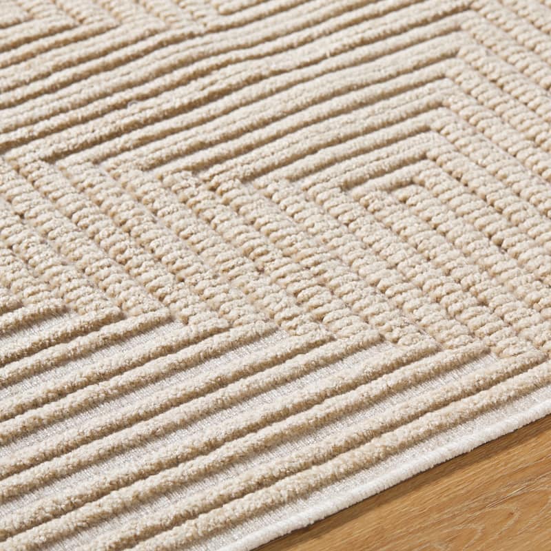 Livabliss Bohemian & Eclectic Lyna Diamond Washable Area Rug