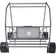 preview thumbnail 2 of 6, Grey Twin Size Car Model Bed with Fun Wheels for Imaginative Play
