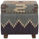 preview thumbnail 1 of 1, HERAT ORIENTAL Handmade Kilim Upholstered Wooden Storage Stool