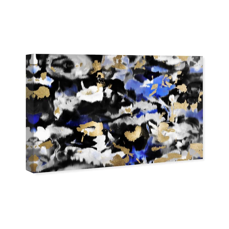 Wynwood Studio Canvas Abstract Bonboni Black and Metallic Gold Modern & Contemporary Wall Art Canvas Print