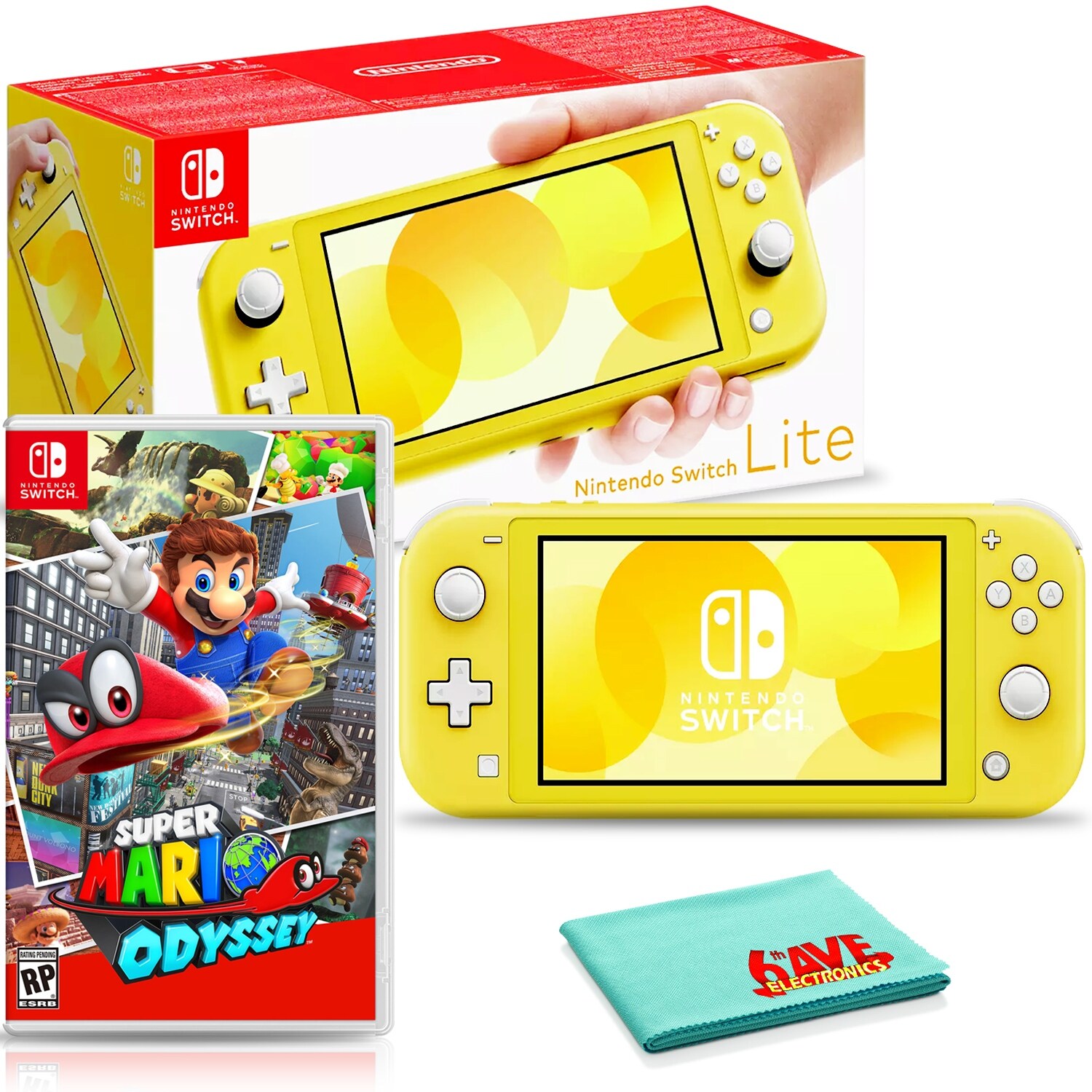 Nintendo Switch Lite イエロー　& マリオケース Nintendo Switch Lite イエロー スーパーマリオケース付き Switch