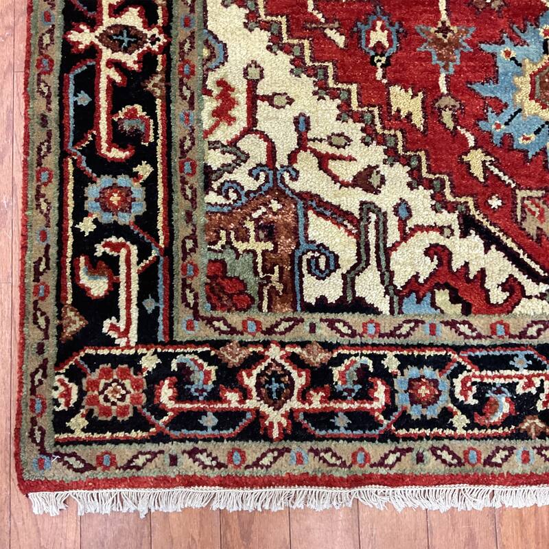 HERAT ORIENTAL Handmade Serapi Wool Rug - 4' x 6'