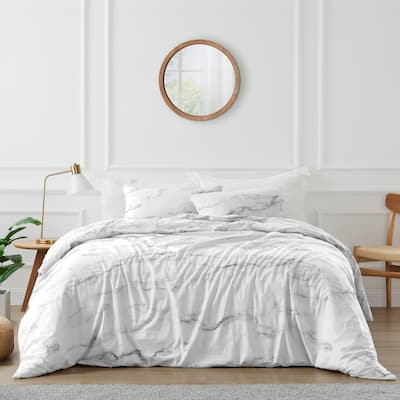 Sweet Jojo Designs Black and White Marble Collection 3-piece Comforter Set