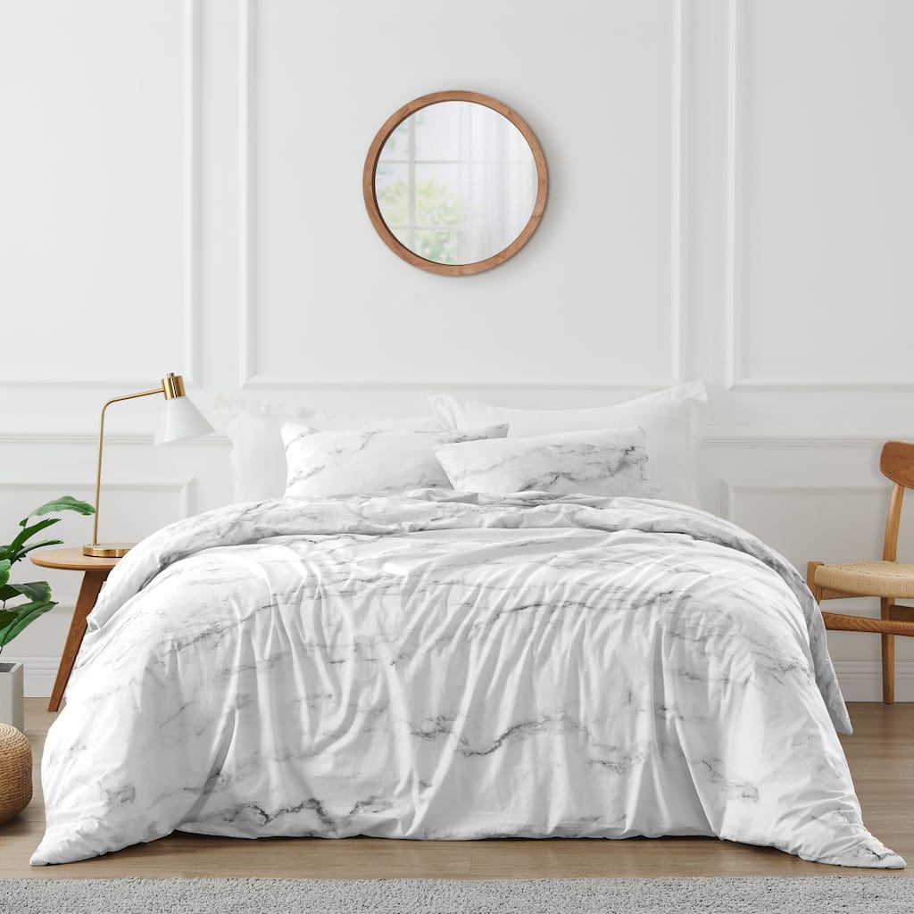 Sweet Jojo Designs Black and White Marble Collection 3-piece Comforter Set